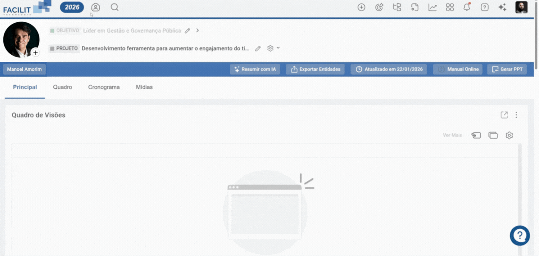 Copiloto Target respondendo pergunta sobre projetos